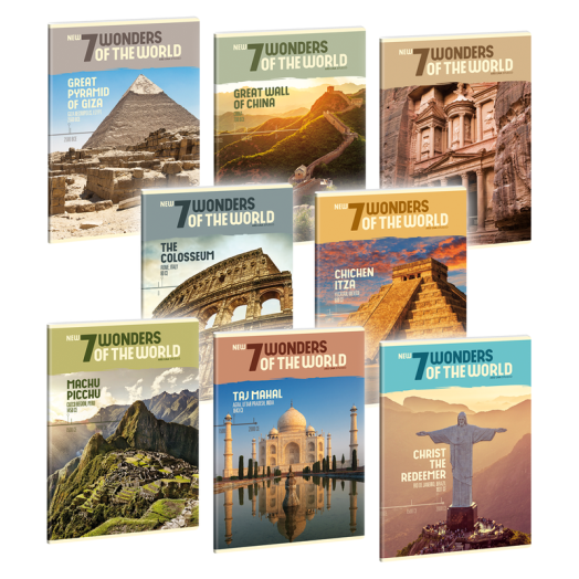 A világ 7 új csodája füzet A/4 sima