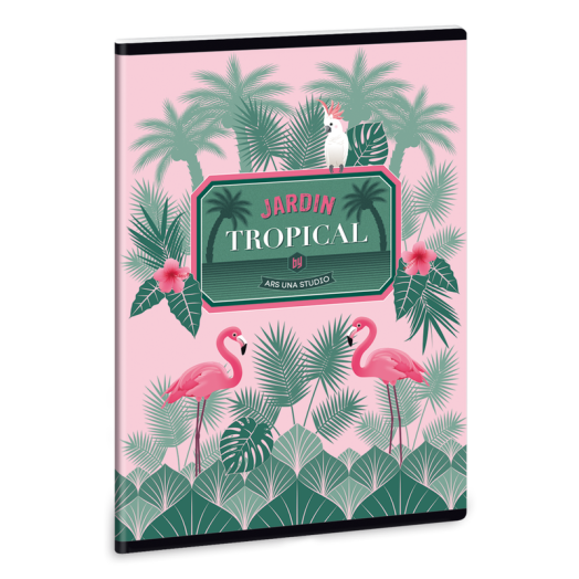 Pink flamingo füzet vonalas A/5