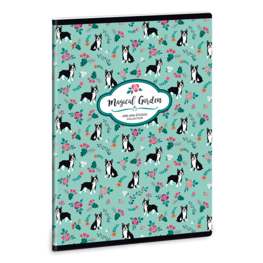 Boston terrier füzet vonalas A/5