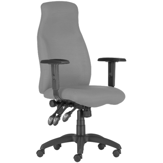 HUFO MS.12 IRODAI FORGÓSZÉK EZÜST 64X47X106-117CM