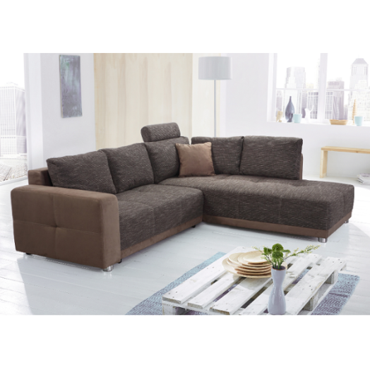 ORLANDO SAROKKANAPÉ 257X215CM FEKVŐF.:138X224CM (BARNA)