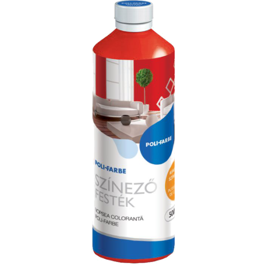 POLIFARBE SZÍNEZŐFESTÉK PIROS 0,5L