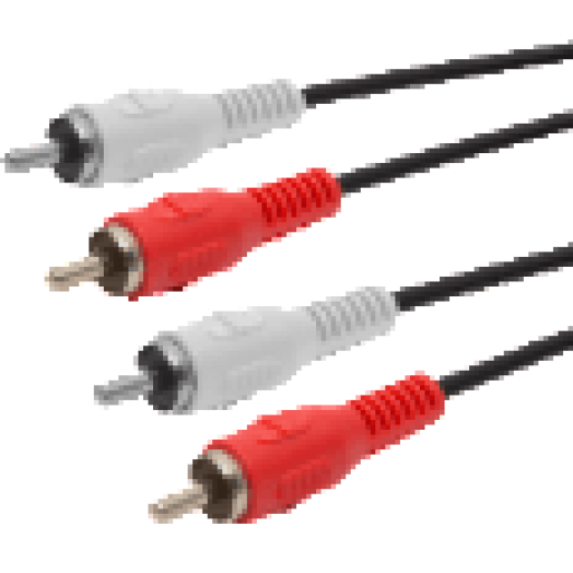 20127 RCA kábel 2xdugó-2xdugó 3m