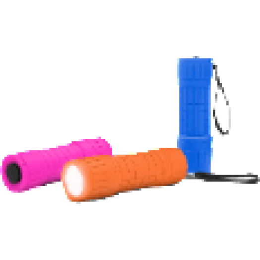 18605C LED színes zseblámpa elemekkel