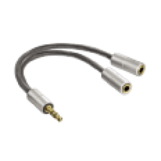 80857 Elosztó adapter 3,5mm jack AluLine