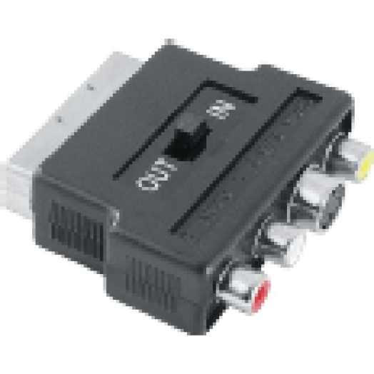 42357 AV Adapter SCART-3RCA-SVHS, be/ki