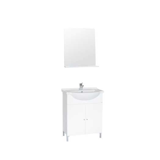 BASIC-N 65 KOMPLETT FÜRDŐSZOBABÚTOR 65X155X45,5CM KÉT AJTÓS