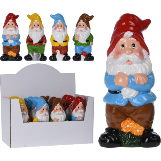 DEKOR KERTI TÖRPE 20CM KERÁMIA, 4 FÉLE MODELL