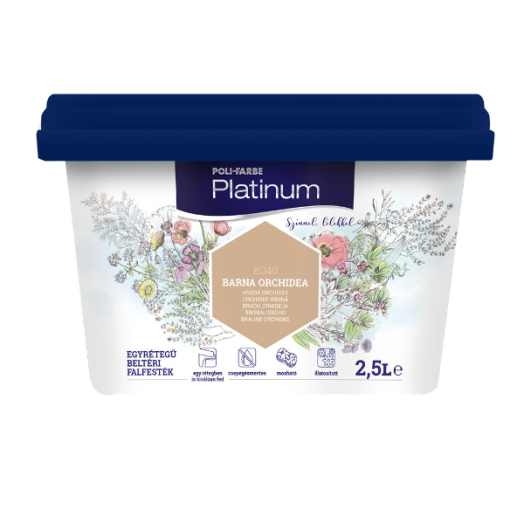 PLATINUM SZÍNES BELTÉRI 2,5L BO40 BARNA ORCHIDEA DISZP. FALFESTÉK