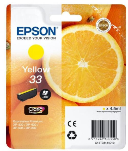 Epson T3344 patron sárga 4,5ml