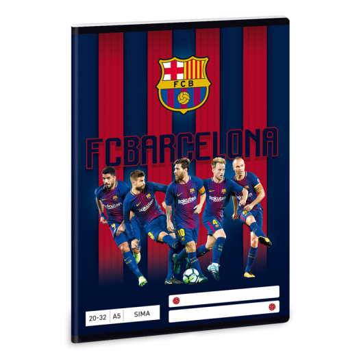 Barcelona A/5 sima füzet 2032