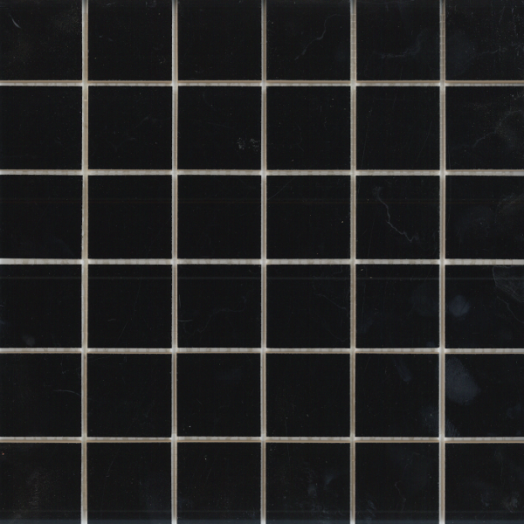 MOZAIK 30X30CM (5X5) FEKETE FÉNYES BELTÉRI