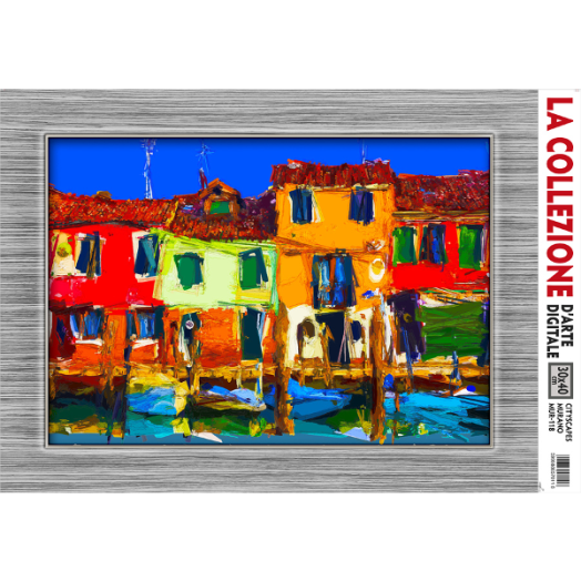 MURANO FALIKÉP 30X40 CM VÁROSKÉPEK SOROZAT DIGITÁLIS NYOMAT