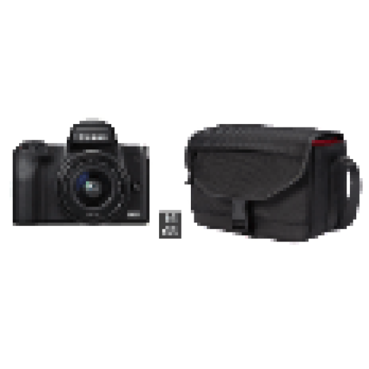 EOS M50 fekete + 15-45 IS + SB130 táska + 16GB kártya Kit