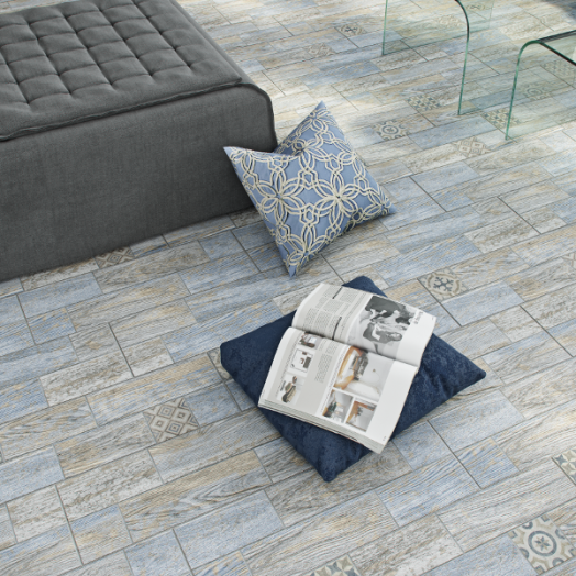 INDIGÓ GRES PADLÓDEKOR 20X60CM PEI4 FAGYÁLLÓ 1,32M2/CS