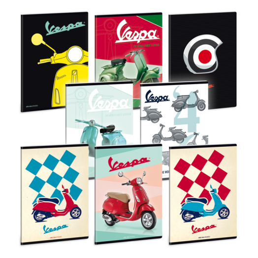 Vespa füzet sima A/5