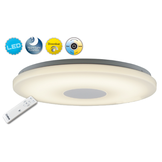 OSLO LED MENNYEZETI LÁMPA 24W DIM. 1100LM 2700K-6000K 20000H D:48CM