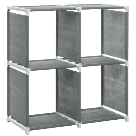 QUICK TEC POLC 2X2 REKESZ ANTRACIT 73X75X36CM Outlet