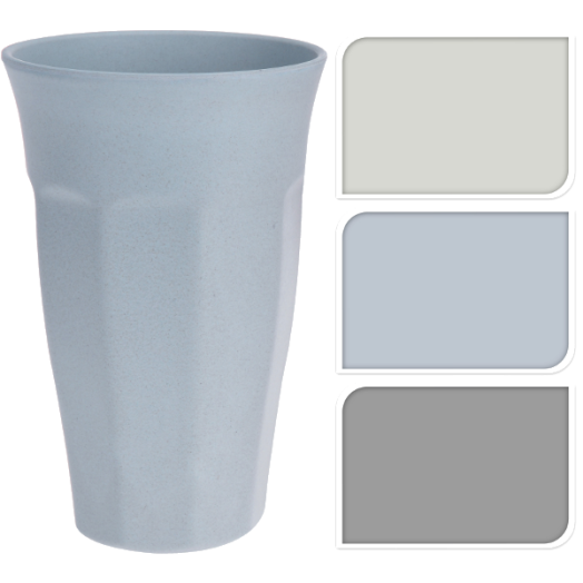 MŰANYAG BAMBUSZ ROSTOS POHÁR 470ML 9X5,5X14CM, 3-FÉLE MODELL
