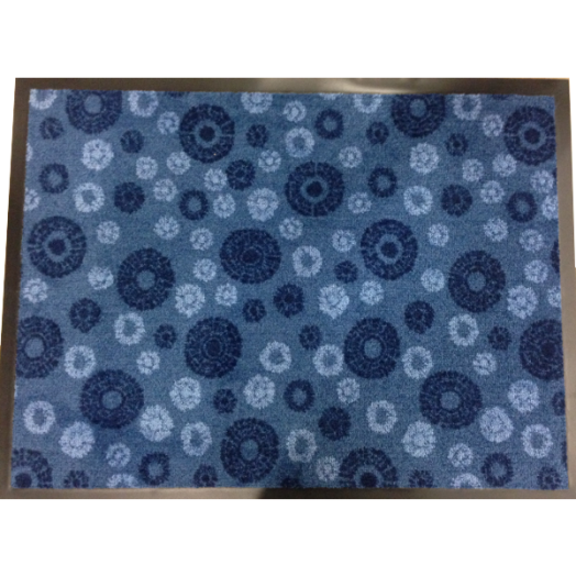 SZENNYFOGÓ LÁBTÖRLŐ KÉK VIRÁG 80X60CM
