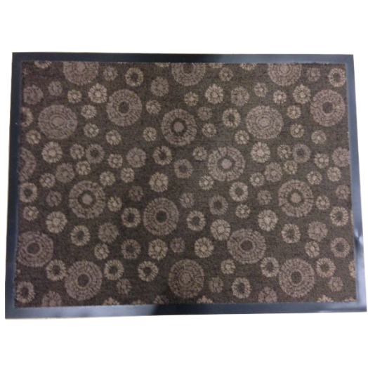 SZENNYFOGÓ LÁBTÖRLŐ BARNA VIRÁG 80X60CM