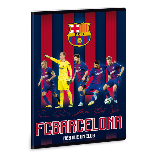Barcelona füzet sima A/5