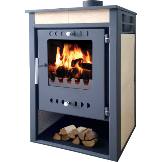 HUNOR 4BC CSEMPÉS KANDALLÓ, SZÜRKE BÉZS, 7,2 KW 810X525X515 MM