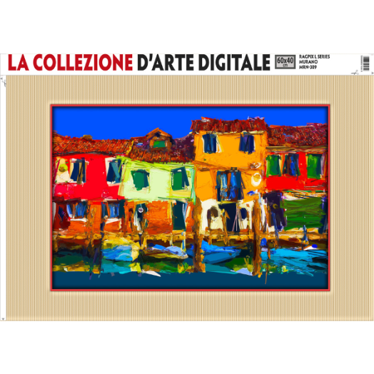 MURANO FALIKÉP 60X40 CM VÁROSKÉPEK SOROZAT DIGITÁLIS NYOMAT