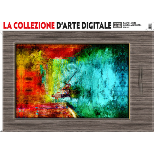 VELENCEI GONDOLÁS FALIKÉP 60X40 CM VÁROSKÉPEK SOROZAT DIGITÁLIS NYOMAT