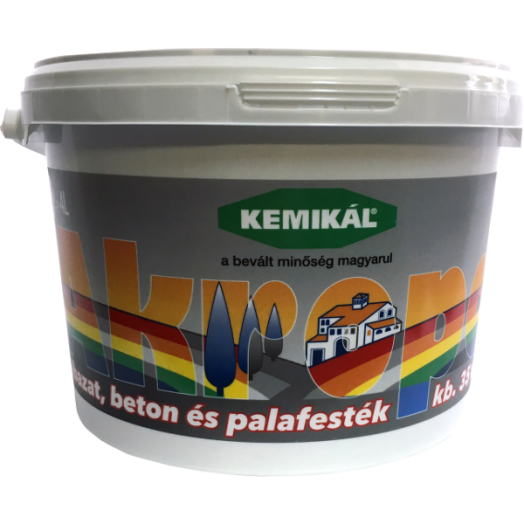 AKROPOL PALA LÁBAZAT ÉS BETONFESTÉK 2KG/1,6L VILÁGOSSZÜRKE