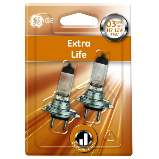 FÉNYSZÓRÓ H7 12V/55W GE EXTRA LIFE