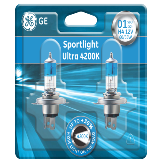 FÉNYSZÓRÓ H4 12V 60/55W GE SPORTLIGHT ULTRA