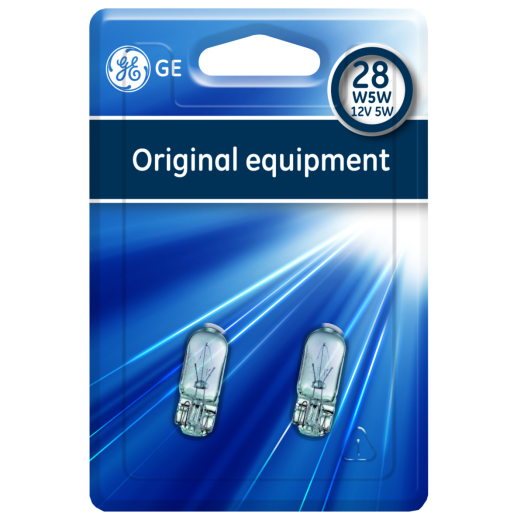 HELYZETJELZŐ FOGLALAT NÉLKÜL 12V/5W GE W5W,W2,1X9,5DGE