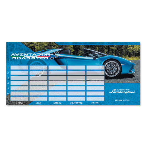 Lamborghini órarend kétoldalas