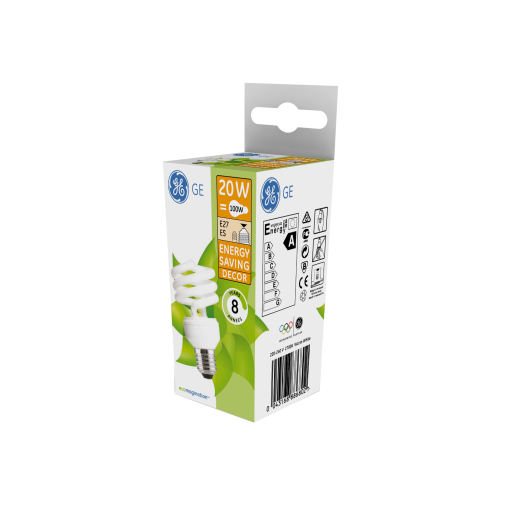 GE KOMPAKT SPIRAL 20W E27 T2 MINI