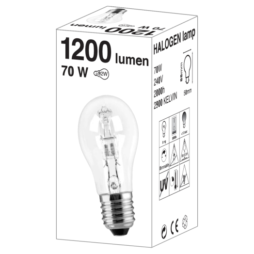 HALOGÉN NORMÁL 70W E27 1200LM