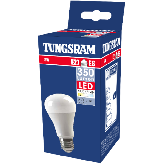 TUNGSRAM LED ECO A60 E27 5W 350LM SNOWCONE 3000K 10.000 ÓRA