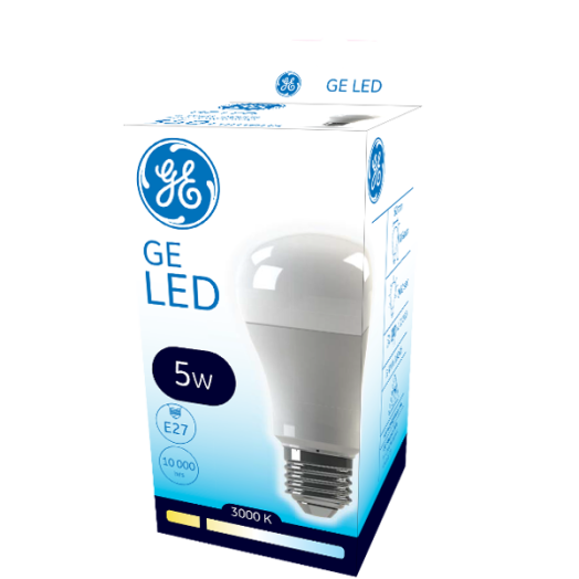 GE LED ECO A60 E27 5W 350LM SNOWCONE 3000K 10.000 ÓRA L70