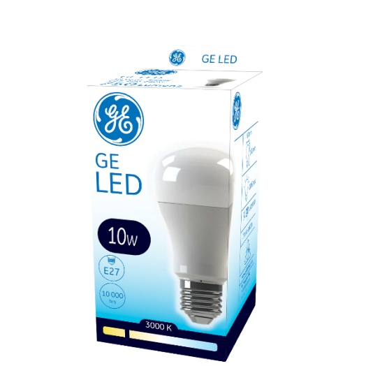 GE LED ECO A60 E27 10W 750LM SNOWCONE 3000K 10.000 ÓRA