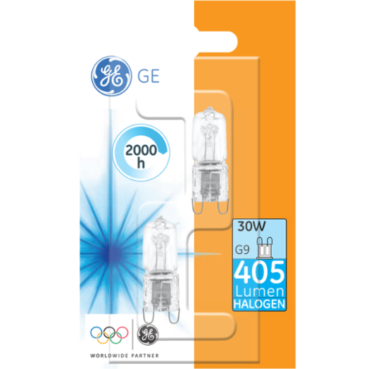 GE HALOGÉN KAPSZULA G9 30W 2DB-OS