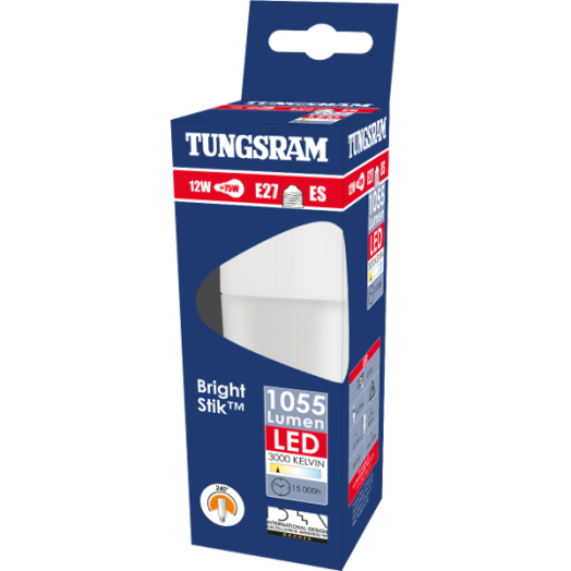 TUNGSRAM LED BRIGHTSTIK E27 12W 1055LM 3000K 15000H