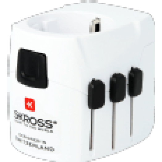 PRO LIGHT USB, hálózati csatlakozó átalakító, beépített dual USB töltővel