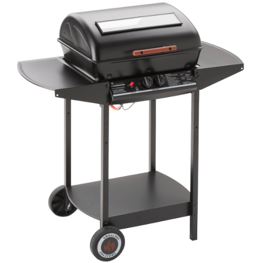 GÁZGRILLKOCSI 2.0 2X2,5KW 84X100X52CM 2 ÉGŐS, ÉGŐVÉDŐS