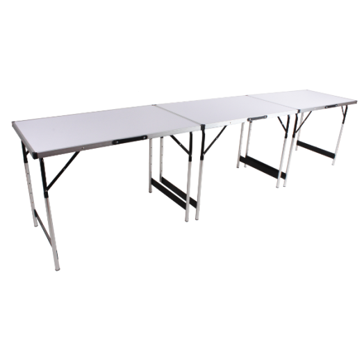 TÖBBFUNKCIÓS ASZTAL 3DB/CSOMAG 100X60CM MŰANYAG ÁLLÍTHATÓ LÁBBAL