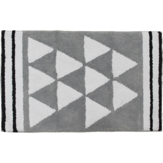 FÜRDŐSZOBASZŐNYEG 50X80CM PIRAMIS MINTÁS, 100% PAMUT