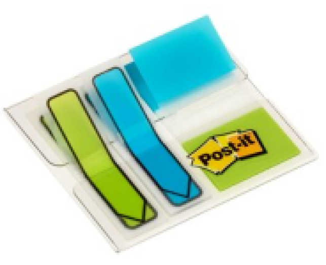 Post-it jelölőcimke csomag 1x16db stand+ 2x16db kesk k/z