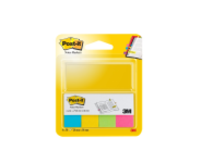 Post-it 670-4U jelölőlapok 20×38 mm ultra színek 4×50db