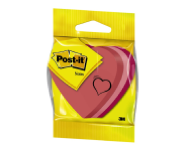 Post-it 2007-H öntapadó jegyzettömb szív alak