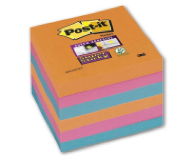 Post-it Super Sticky jegyzet tömb 76x76mm 6 tömb/csomag