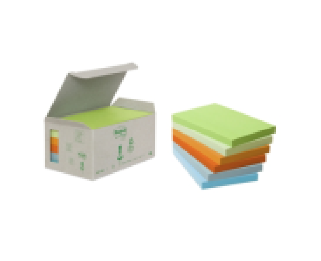 Post-it újrahasznosított jegyzettömb 127x76 mm